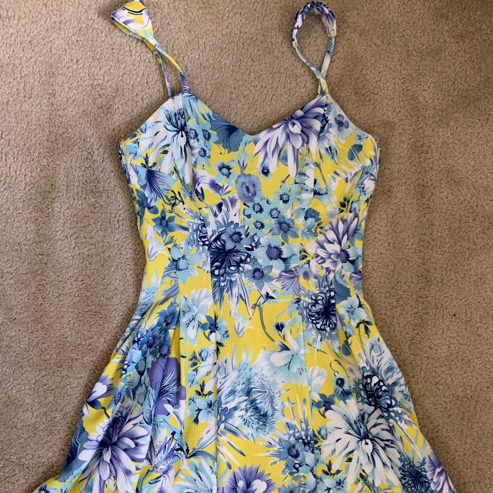 Bright floral dress. From Nordstrom.